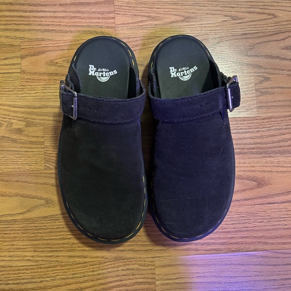 Dr. Martens Shoes - Dr. Martens Black Zebzag Clogs